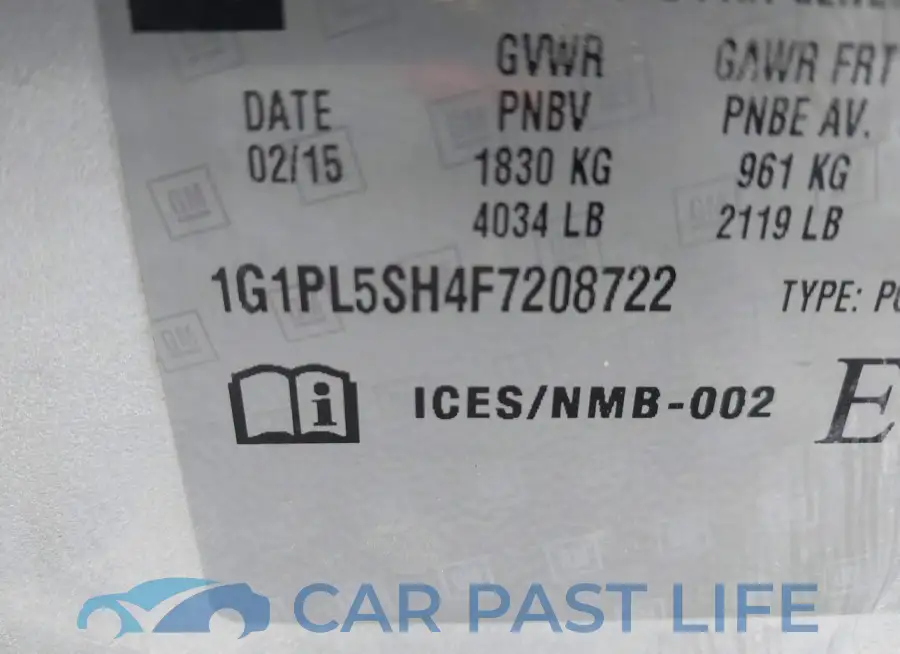 1G1PL5SH4F7208722# 9