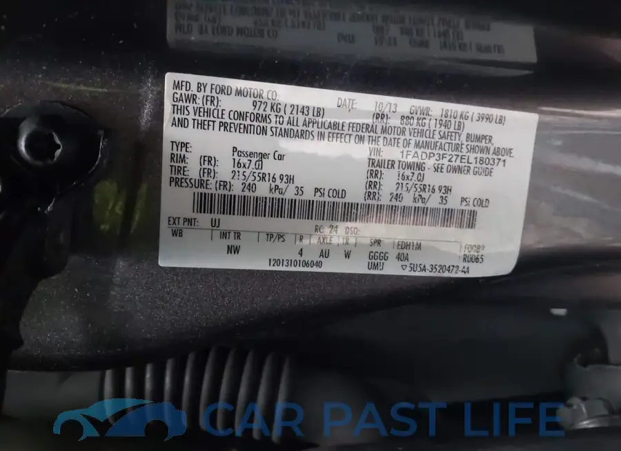 1FADP3F27EL180371# 9