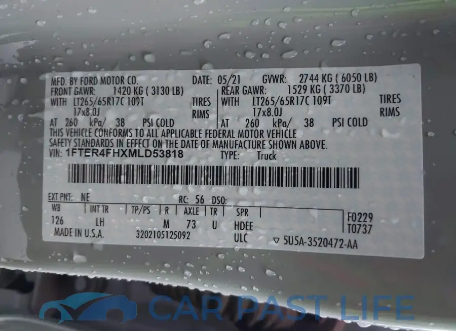 1FTER4FHXMLD53818# 9