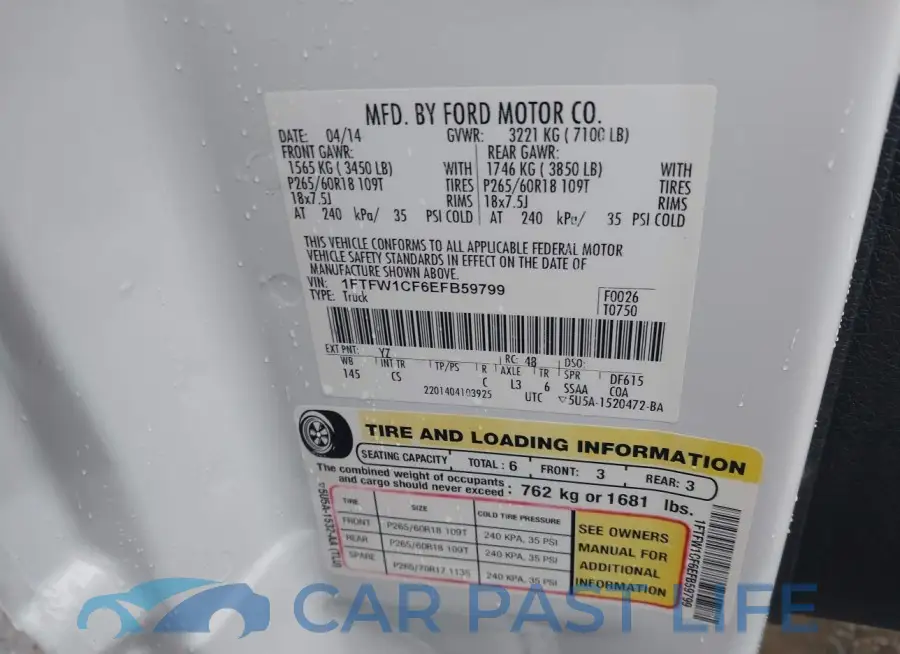 1FTFW1CF6EFB59799# 9