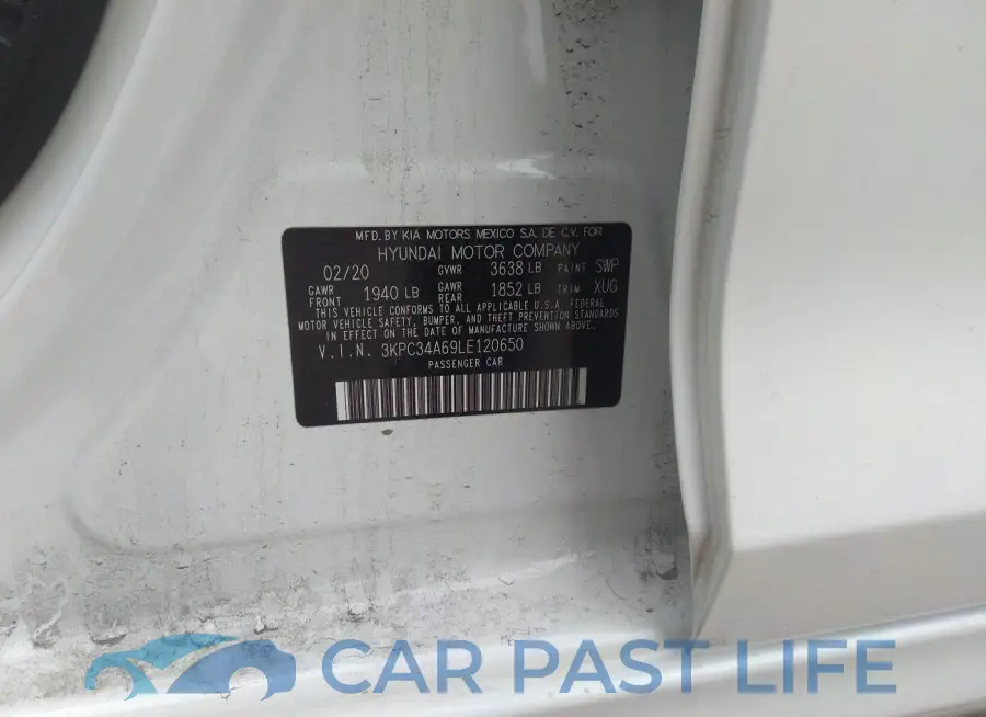 3KPC34A69LE120650# 9