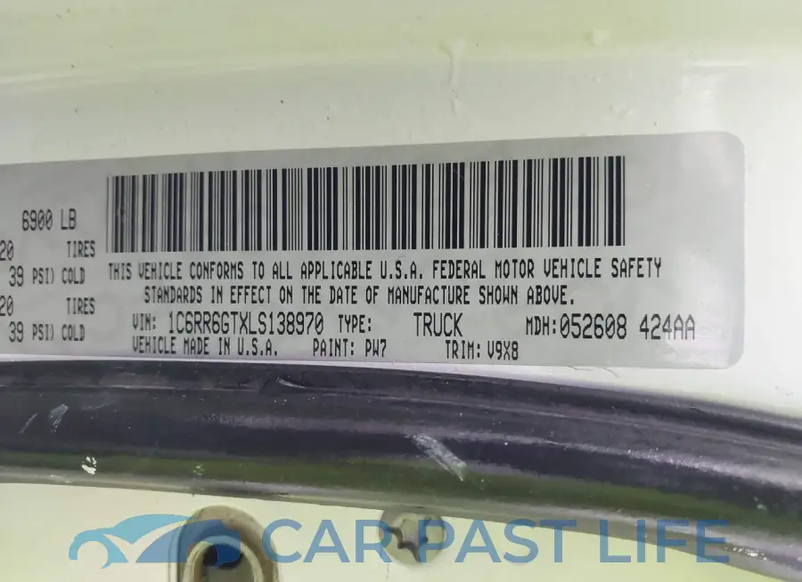 1C6RR6GTXLS138970# 9
