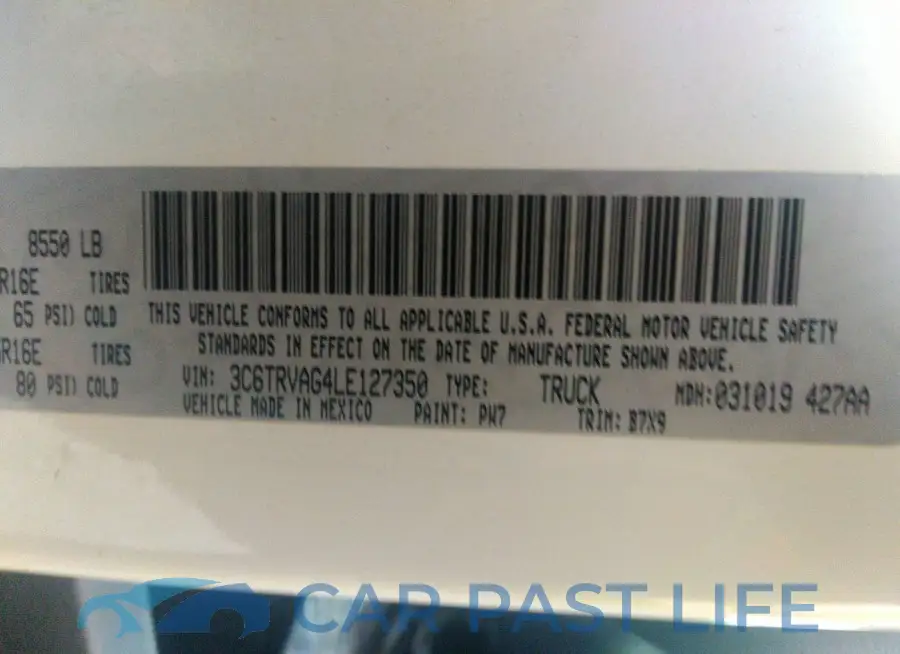 3C6TRVAG4LE127350# 9