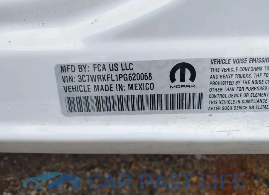 3C7WRKFL1PG620068# 9