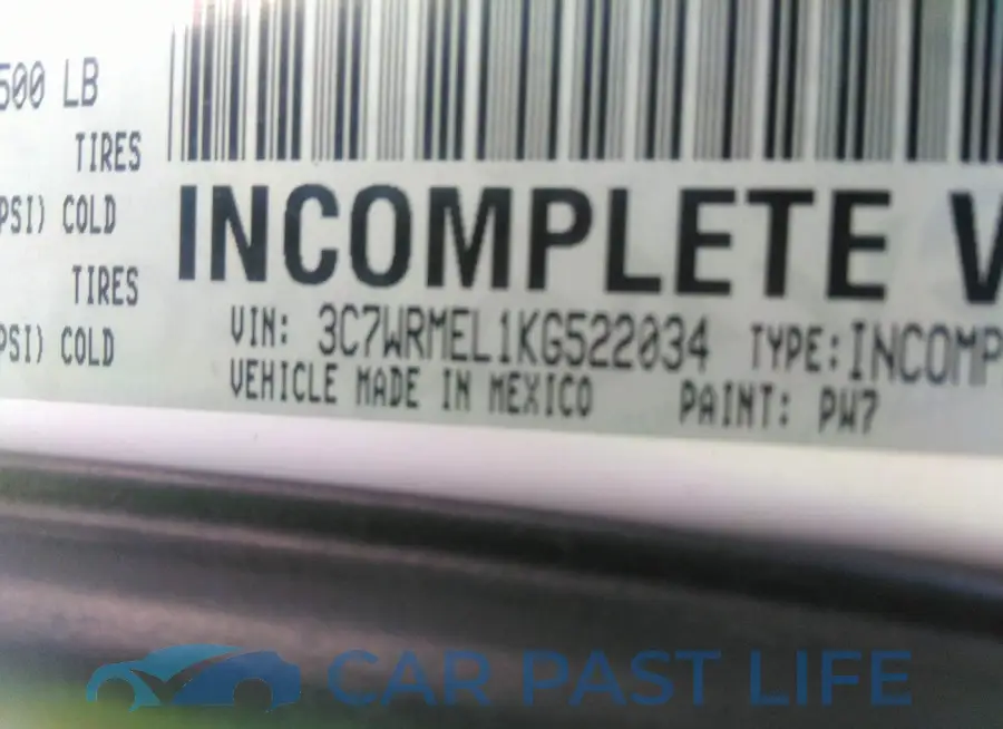 3C7WRMEL1KG522034# 9