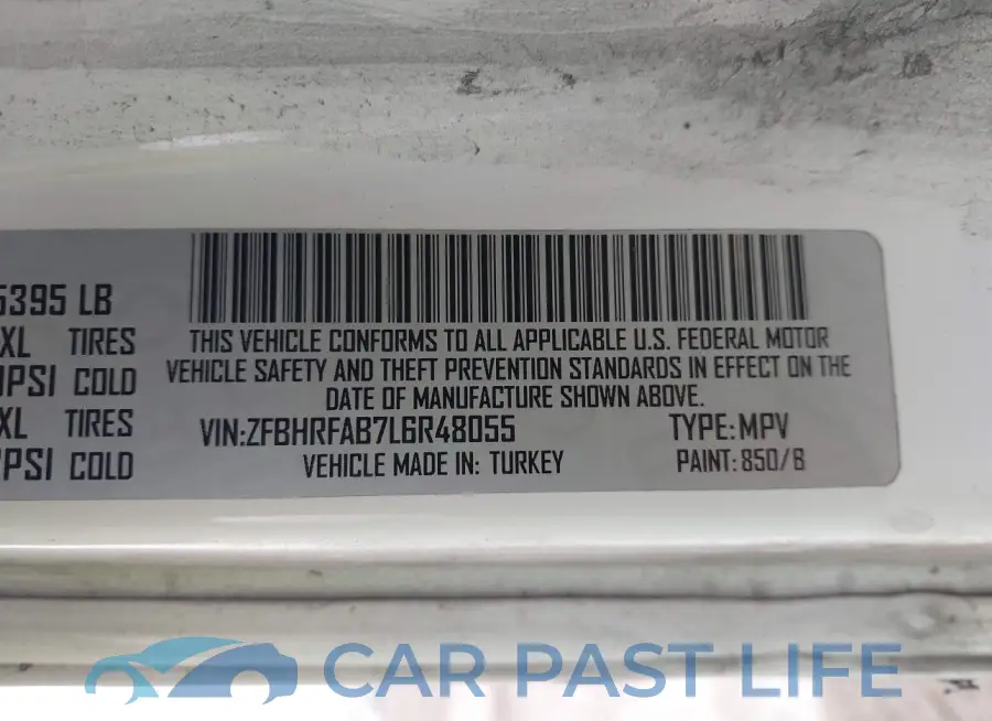 ZFBHRFAB7L6R48055# 9