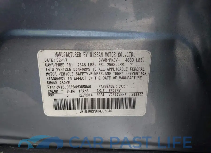 JN1BJ0RP8HM385840# 9
