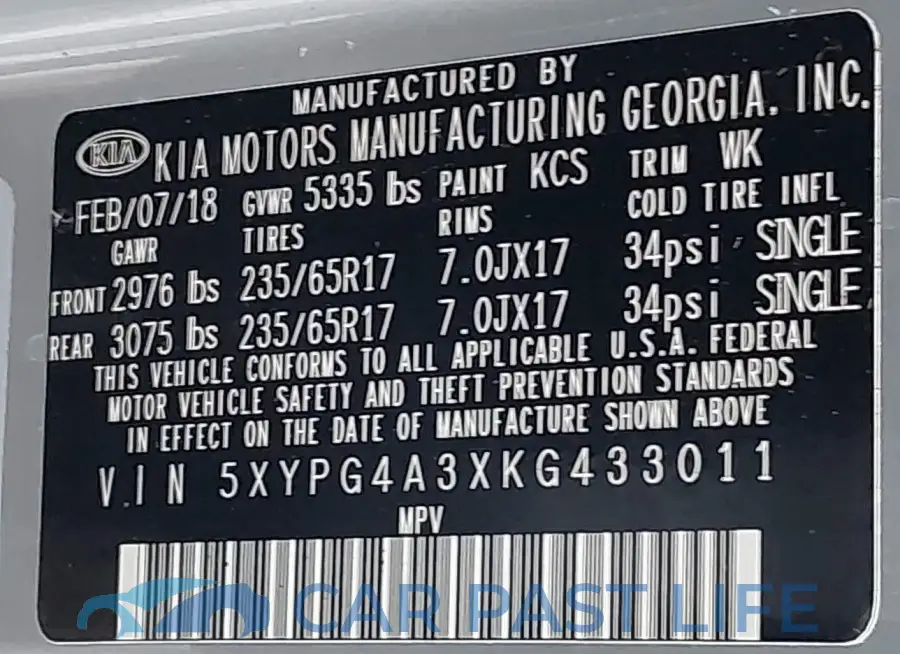 5XYPG4A3XKG433011# 9