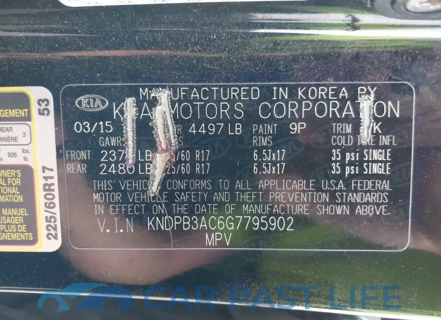 KNDPB3AC6G7795902# 9