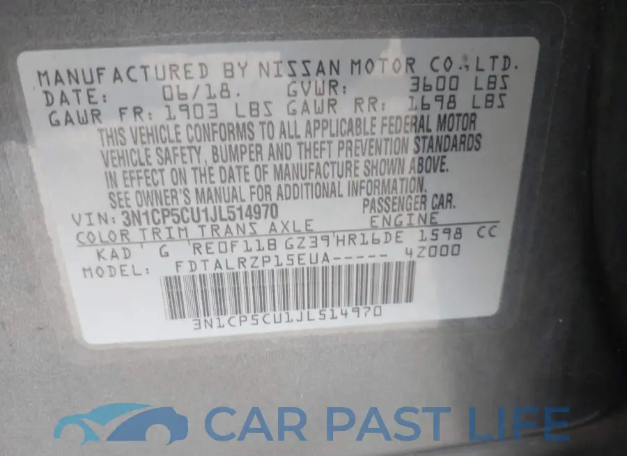 3N1CP5CU1JL514970# 9