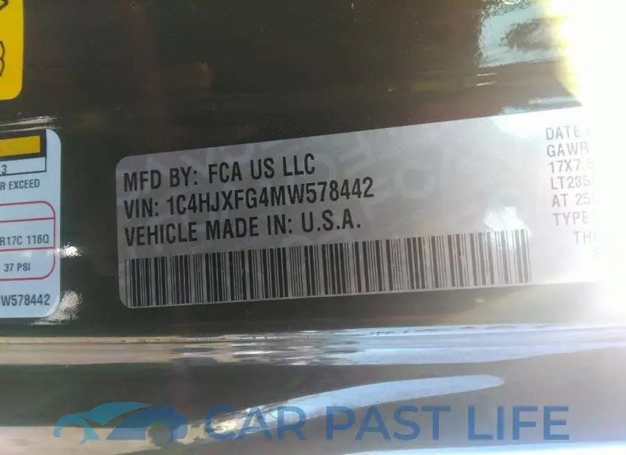 1C4HJXFG4MW578442# 9