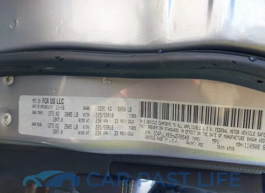 1C4PJLAB3HW578549# 9