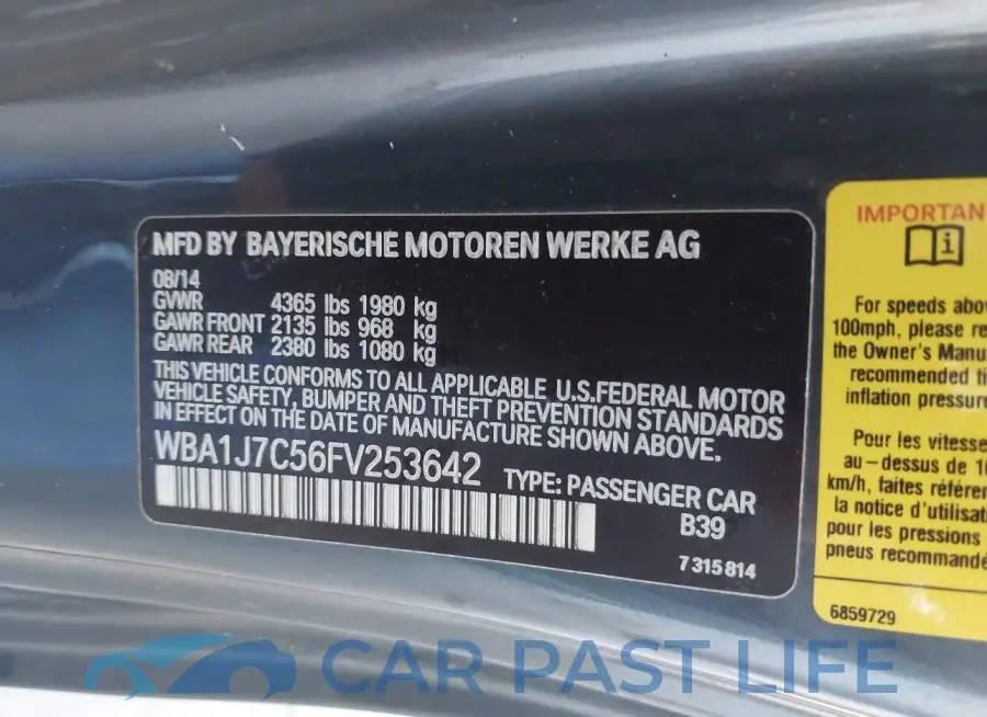 WBA1J7C56FV253642# 9