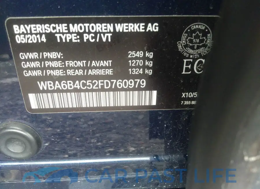 WBA6B4C52FD760979# 9