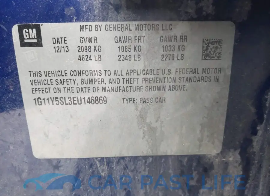1G11Y5SL3EU146869# 9