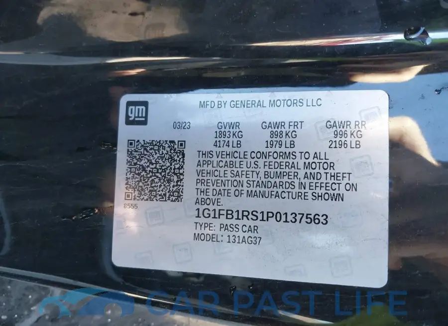 1G1FB1RS1P0137563# 9