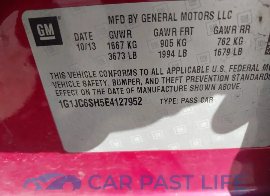 1G1JC6SH5E4127952# 9