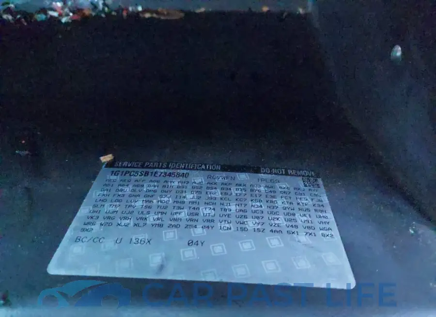 1G1PC5SB1E7345840# 9