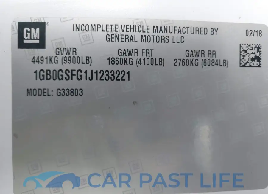 1GB0GSFG1J1233221# 9