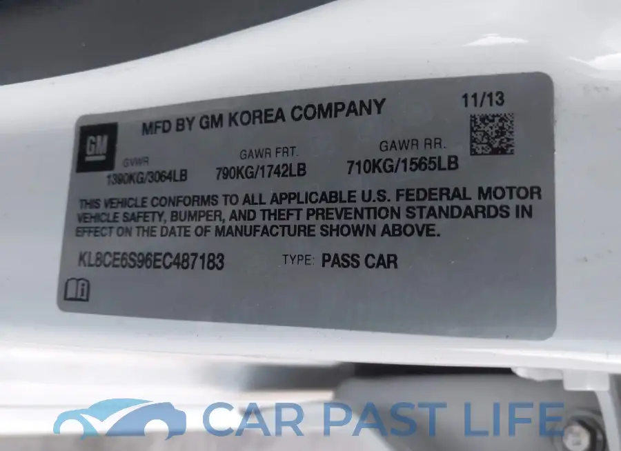 KL8CE6S96EC487183# 9
