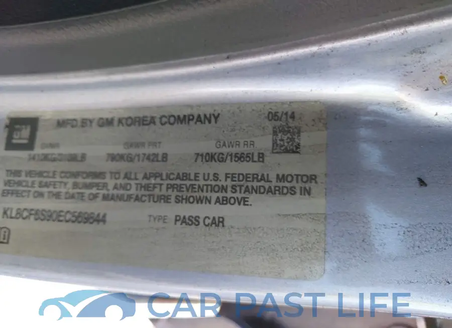 KL8CF6S90EC569844# 9