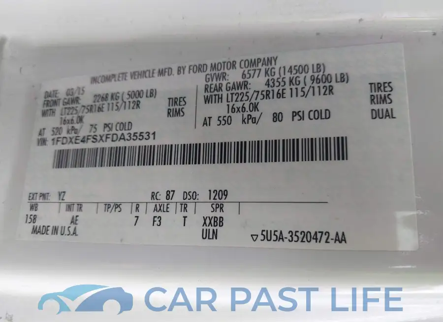 1FDXE4FSXFDA35531# 9