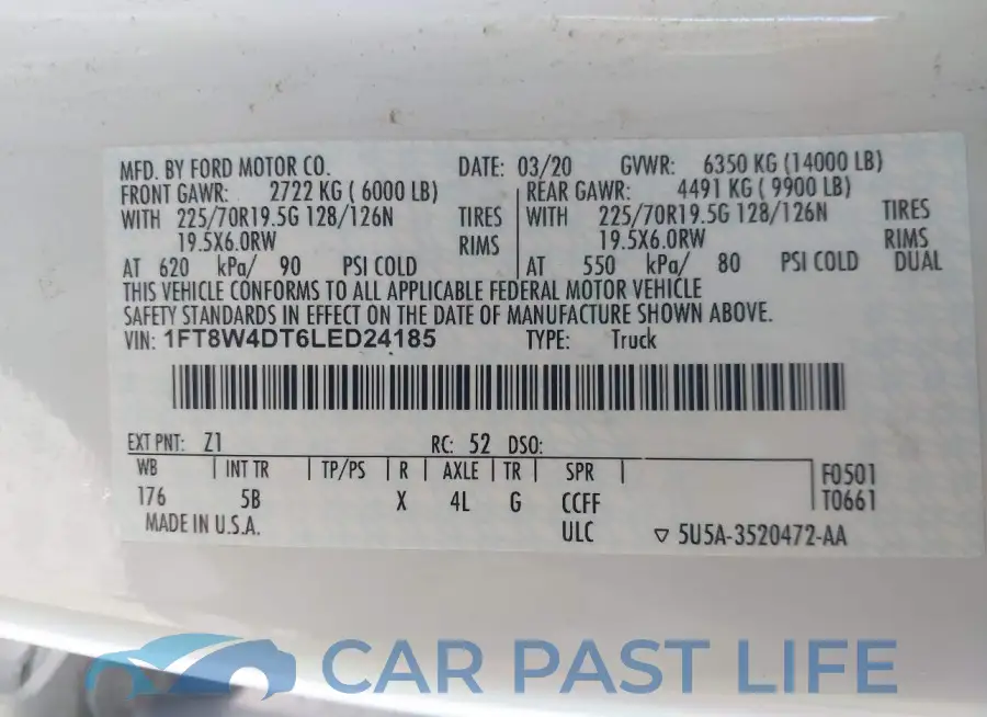 1FT8W4DT6LED24185# 9