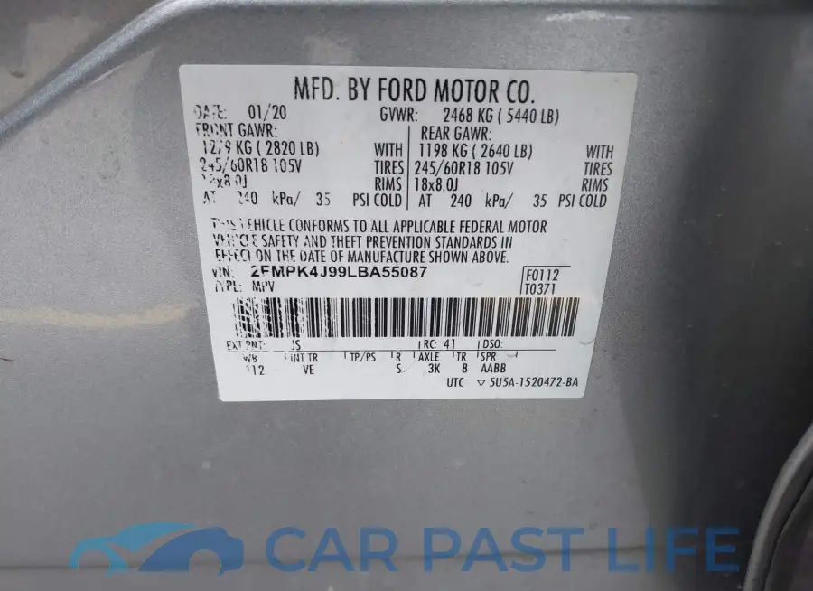 2FMPK4J99LBA55087# 9