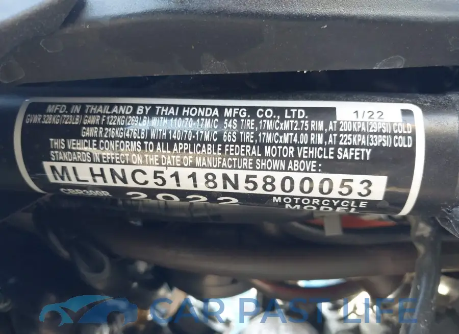 MLHNC5118N5800053# 10