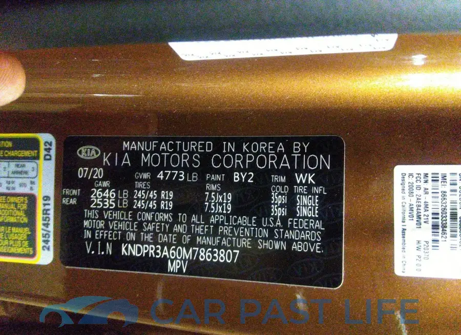 KNDPR3A60M7863807# 9