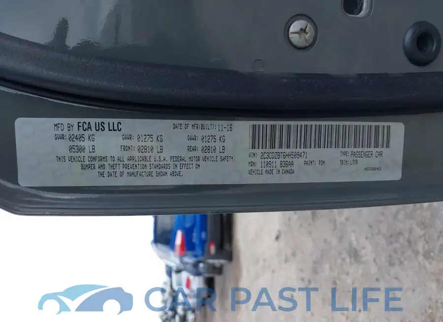 2C3CDZBT6HH509471# 9