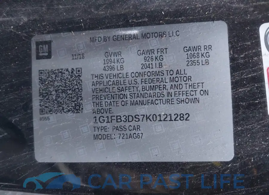 1G1FB3DS7K0121282# 9