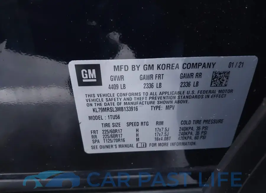 KL79MRSL3MB133916# 9