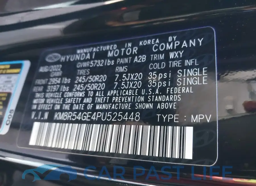 KM8R54GE4PU525448# 9