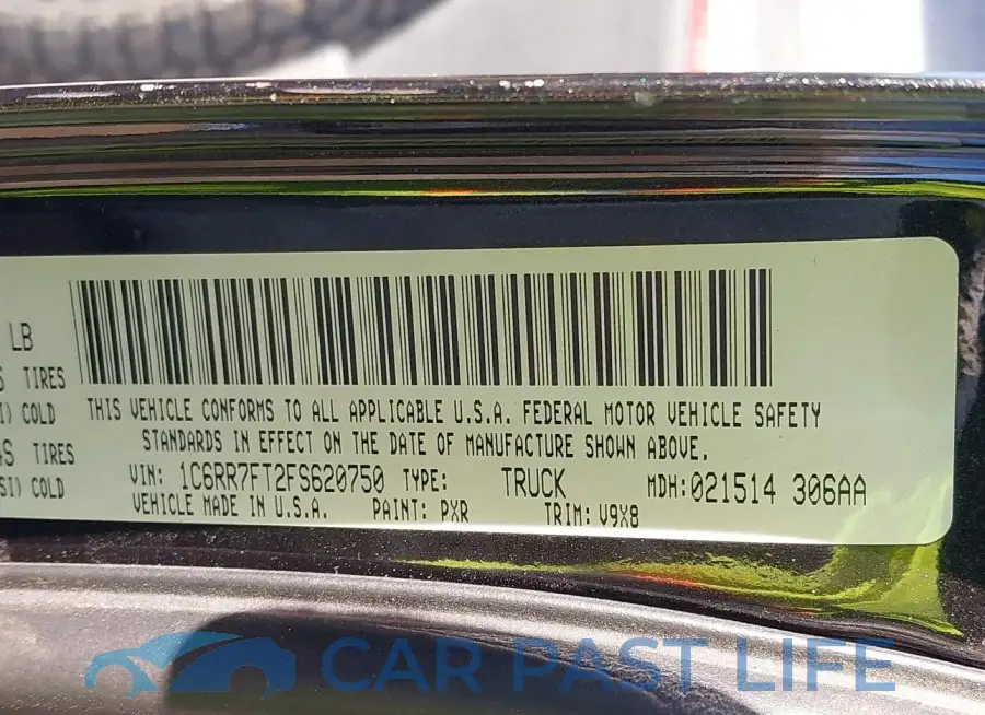 1C6RR7FT2FS620750# 9