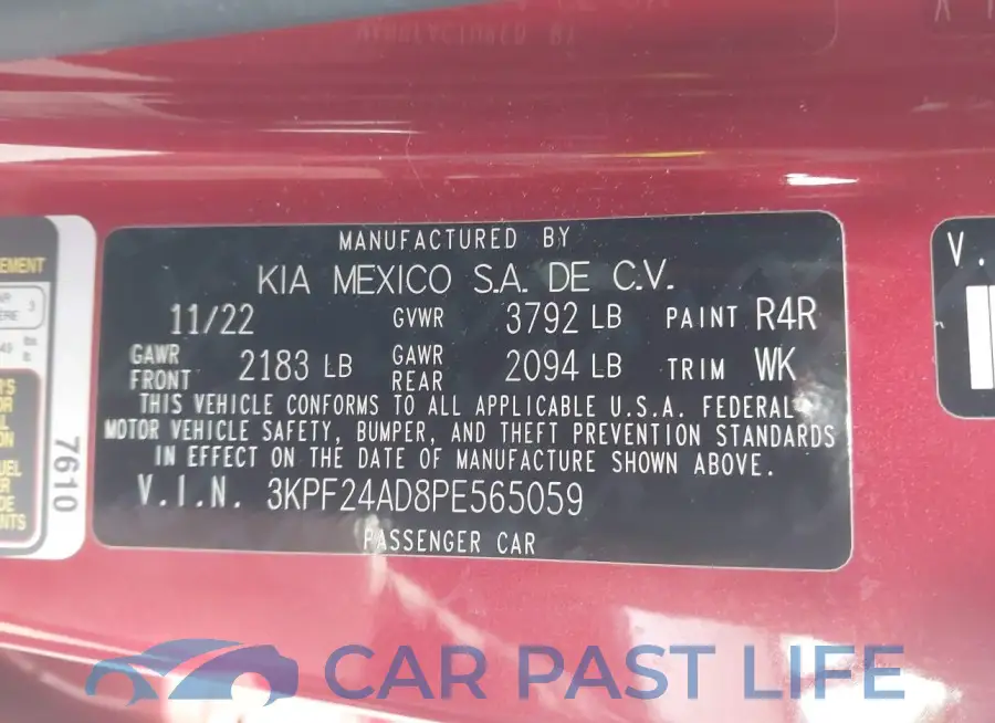 3KPF24AD8PE565059# 9