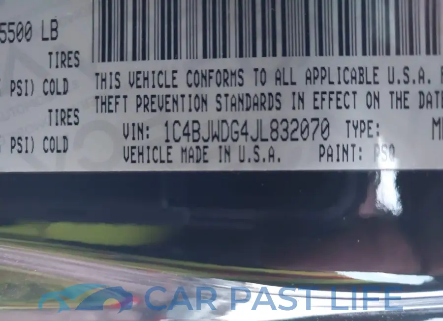 1C4BJWDG4JL832070# 9