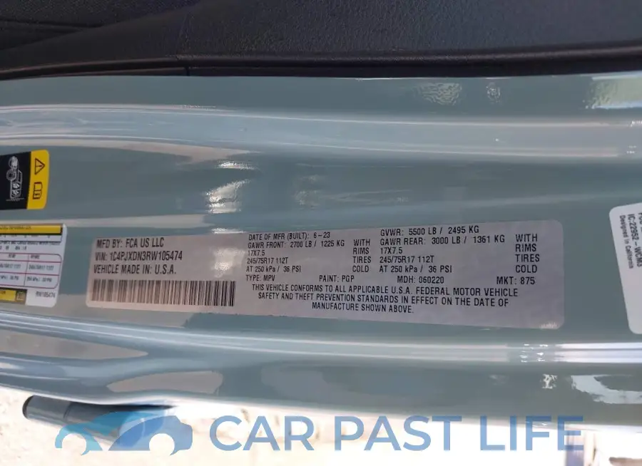1C4PJXDN3RW105474# 9