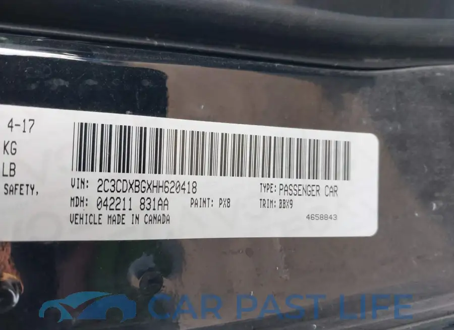 2C3CDXBGXHH620418# 9