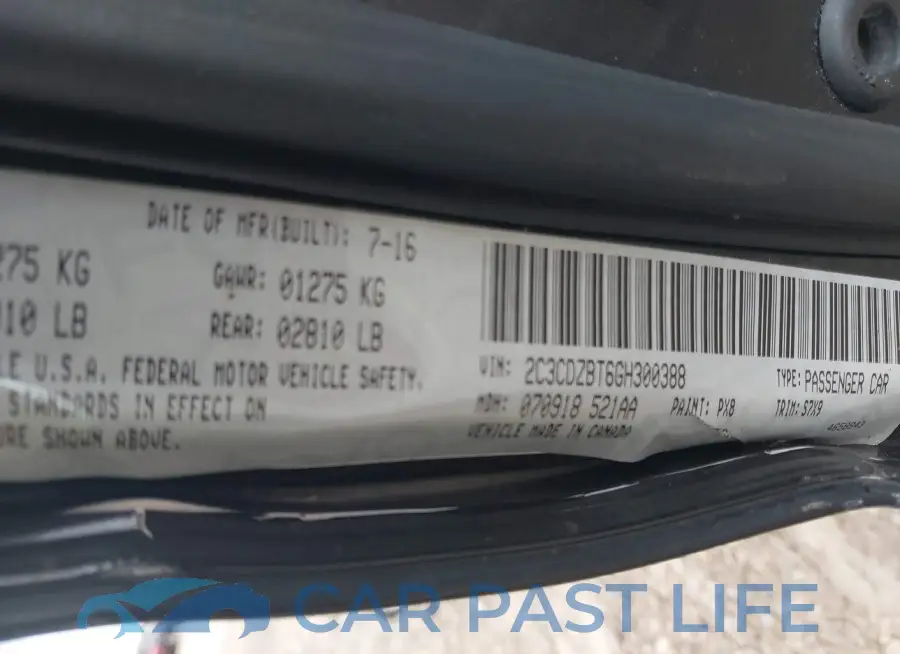 2C3CDZBT6GH300388# 9