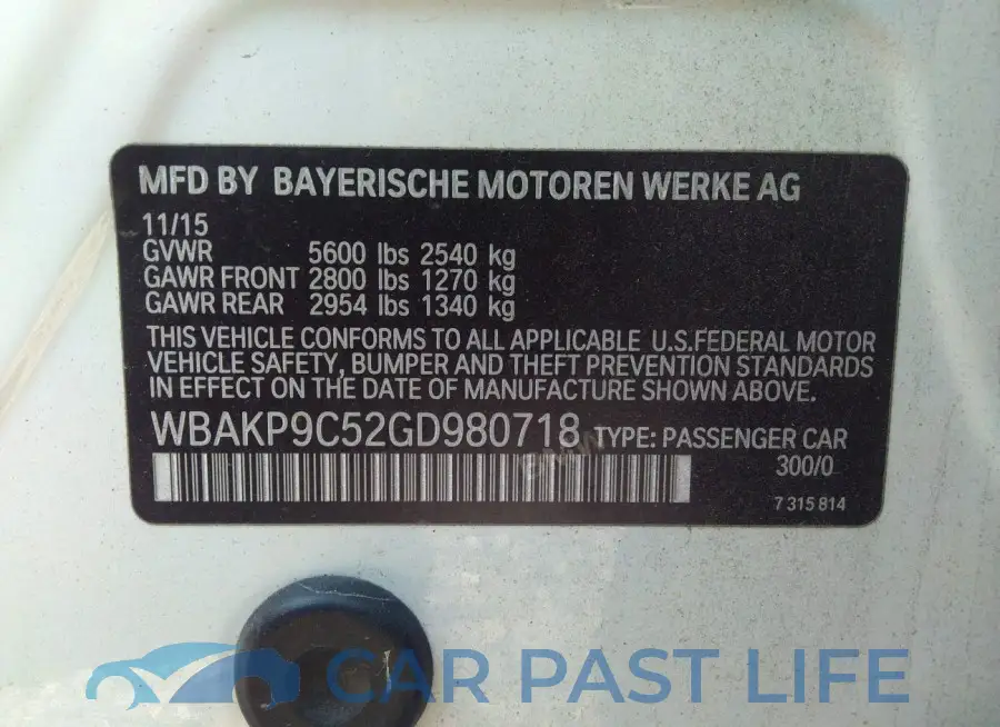 WBAKP9C52GD980718# 9