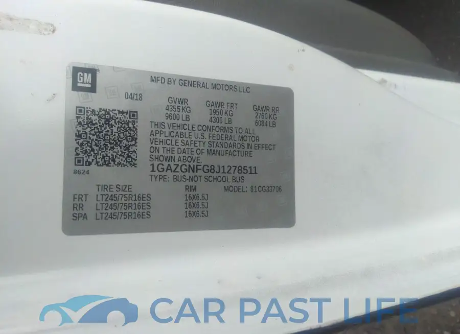 1GAZGNFG8J1278511# 9