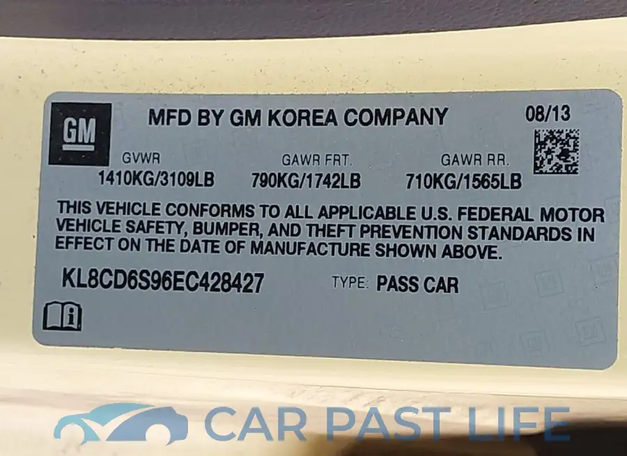 KL8CD6S96EC428427# 9