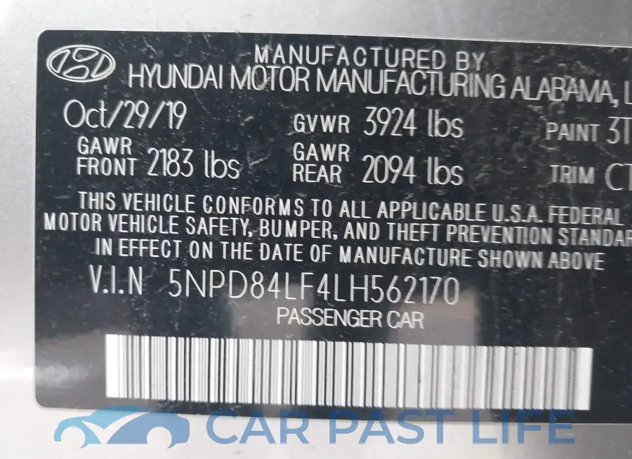5NPD84LF4LH562170# 9