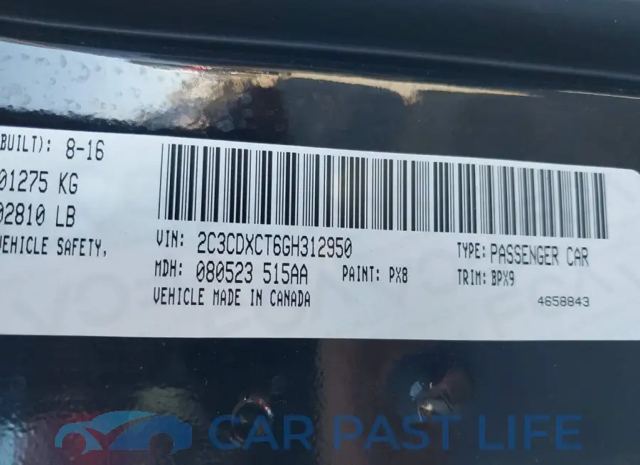 2C3CDXCT6GH312950# 9