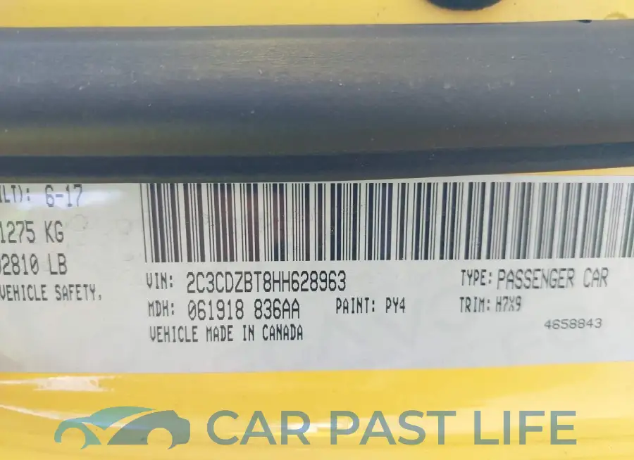 2C3CDZBT8HH628963# 9