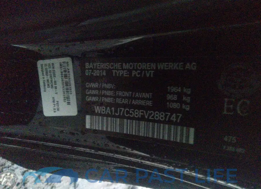 WBA1J7C58FV288747# 9