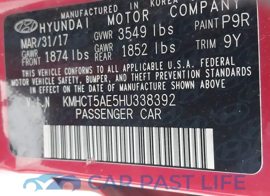 KMHCT5AE5HU338392# 9