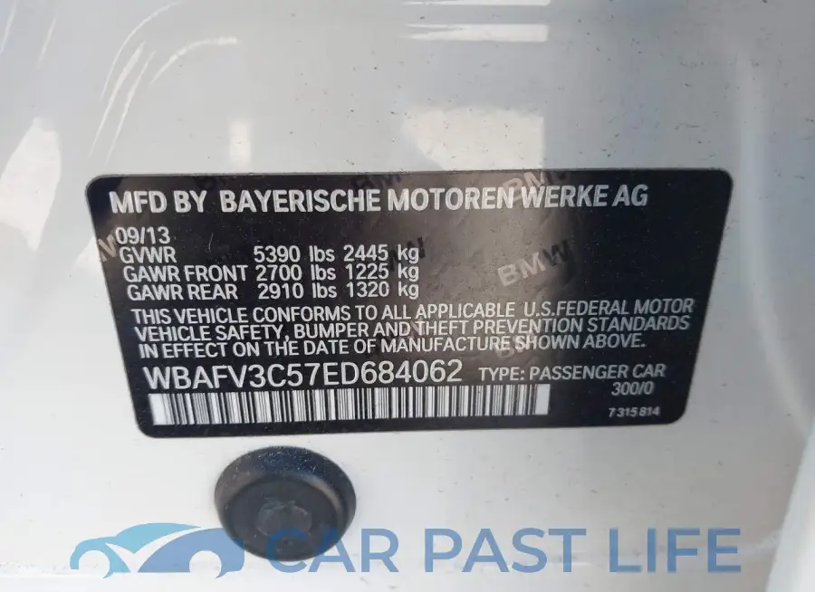 WBAFV3C57ED684062# 9