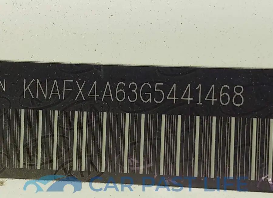 KNAFX4A63G5441468# 9